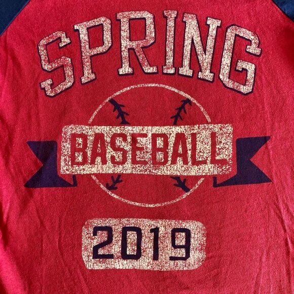 Peek Kids Spring Baseball Graphic Raglan Tee - Picture 2 of 7